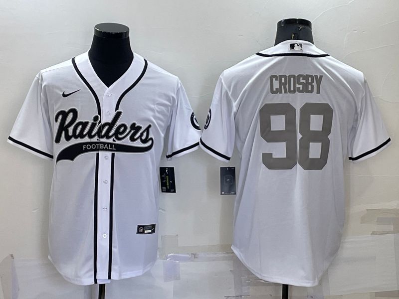 Men Oakland Raiders #98 Crosby White 2022 Nike Co branded NFL Jersey->oakland raiders->NFL Jersey